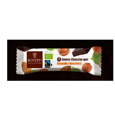 Barre Chocolat Noir Amande Noisette 40 G