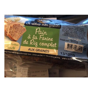 Pain Farine Riz Complet Et Graines Tranche