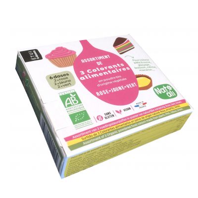 3 Colorants Alimentaires 3 X10 G