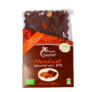 Chocolat Mendiant Tablette 100g