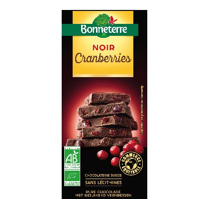 Chocolat Noir Cranberries 100g