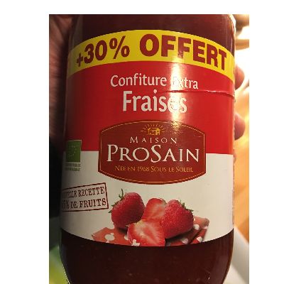 Confiture Fraise 750g +30%