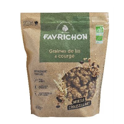 Muesli Croustillant Lin Courge 450g