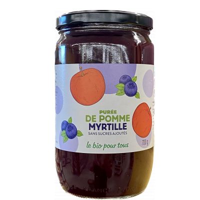 Puree Pommes Myrtille 700 G